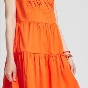 Chico’s Vibrant Orange Sleeveless Dress Sz 2